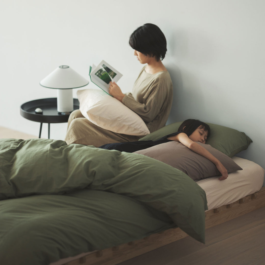 "SHIWA" Cotton Broad Duvet Cover（Moss）｜かけ布団カバー