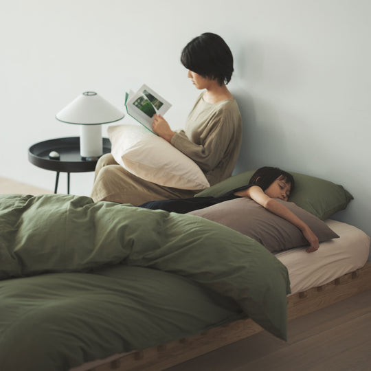 "SHIWA" Cotton Broad Duvet Cover（Moss）｜かけ布団カバー