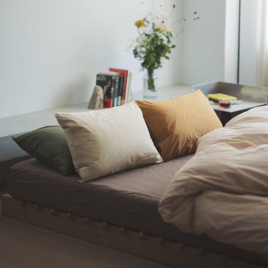 "SHIWA" Cotton Broad Duvet Cover（Mustard）｜かけ布団カバー