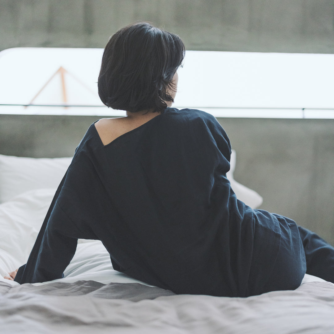 Noma Shirt / Pants | ダブルガーゼ セットアップ(Black)