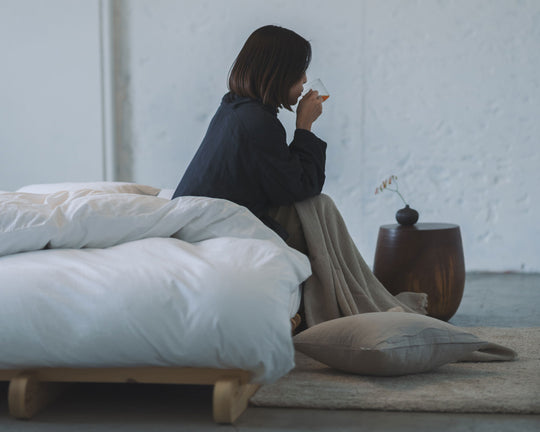 Linen Cushion Cover（Beige）｜クッションカバー