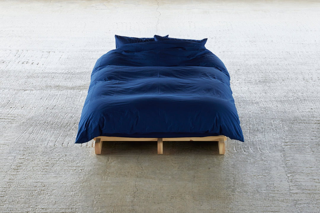 【Limited Edition】"SHIWA" Cotton Duvet Cover（Midnight Blue）｜かけ布団カバー