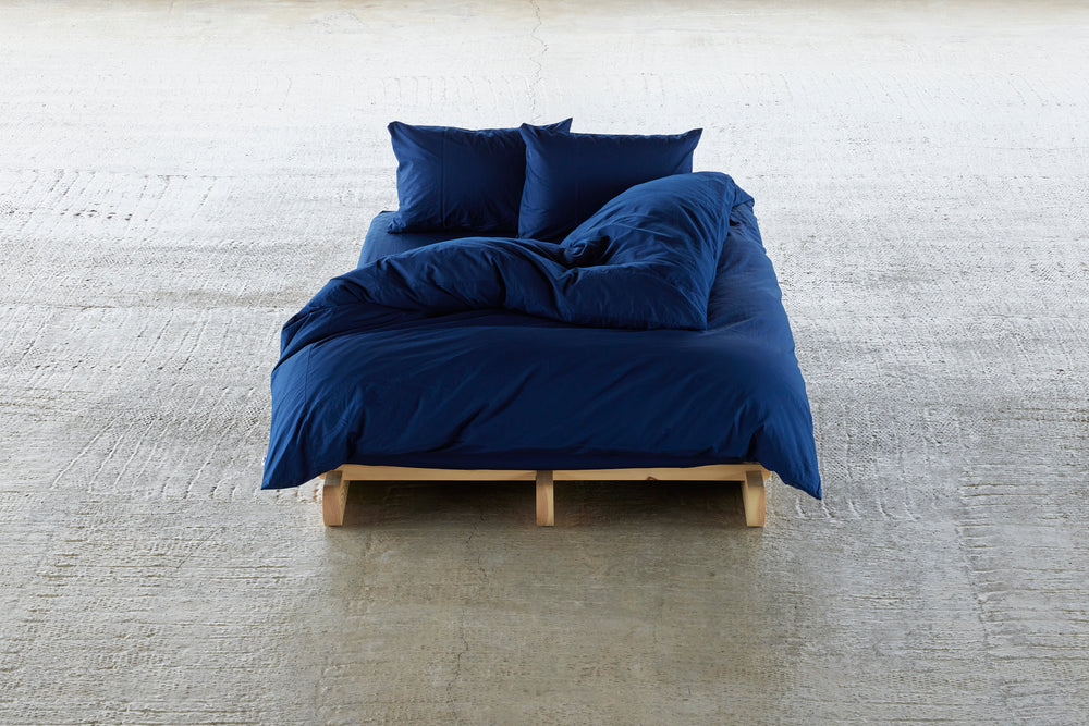 【Limited Edition】"SHIWA" Cotton Duvet Cover（Midnight Blue）｜かけ布団カバー