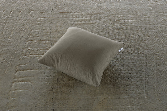 Linen Cushion Cover（Olive）｜クッションカバー