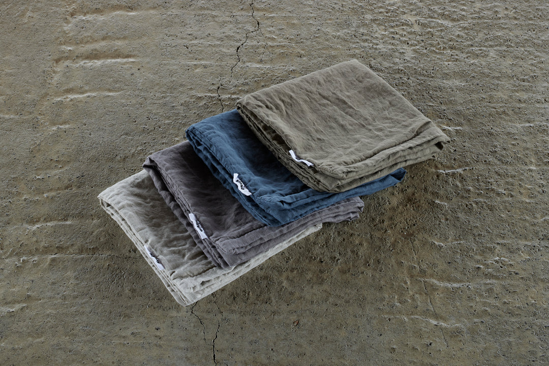 Linen Cushion Cover（Olive）｜クッションカバー