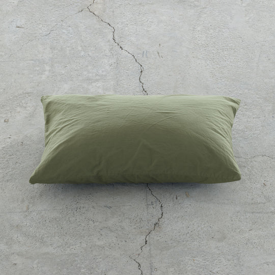 "SHIWA" Cotton Broad Pillow Case（Moss）｜ピローケース