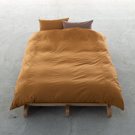"SHIWA" Cotton Broad Duvet Cover（Mustard）｜かけ布団カバー