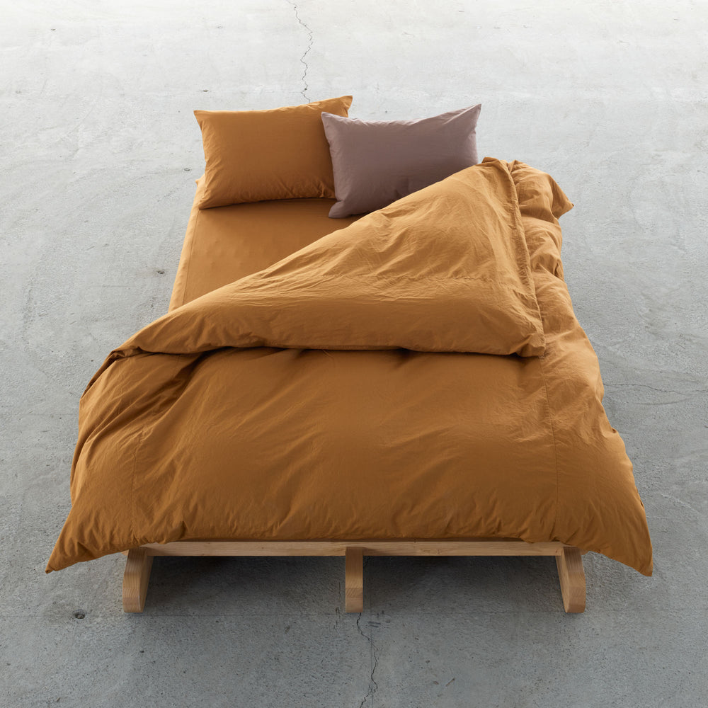 "SHIWA" Cotton Broad Duvet Cover（Mustard）｜かけ布団カバー
