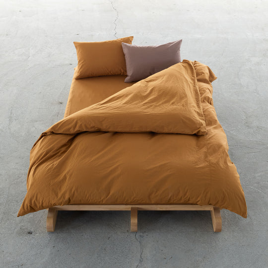 "SHIWA" Cotton Broad Duvet Cover（Mustard）｜かけ布団カバー