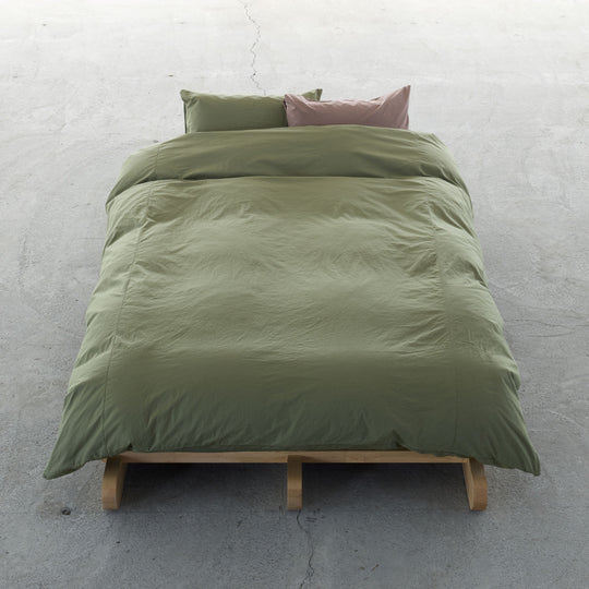 "SHIWA" Cotton Broad Duvet Cover（Moss）｜かけ布団カバー