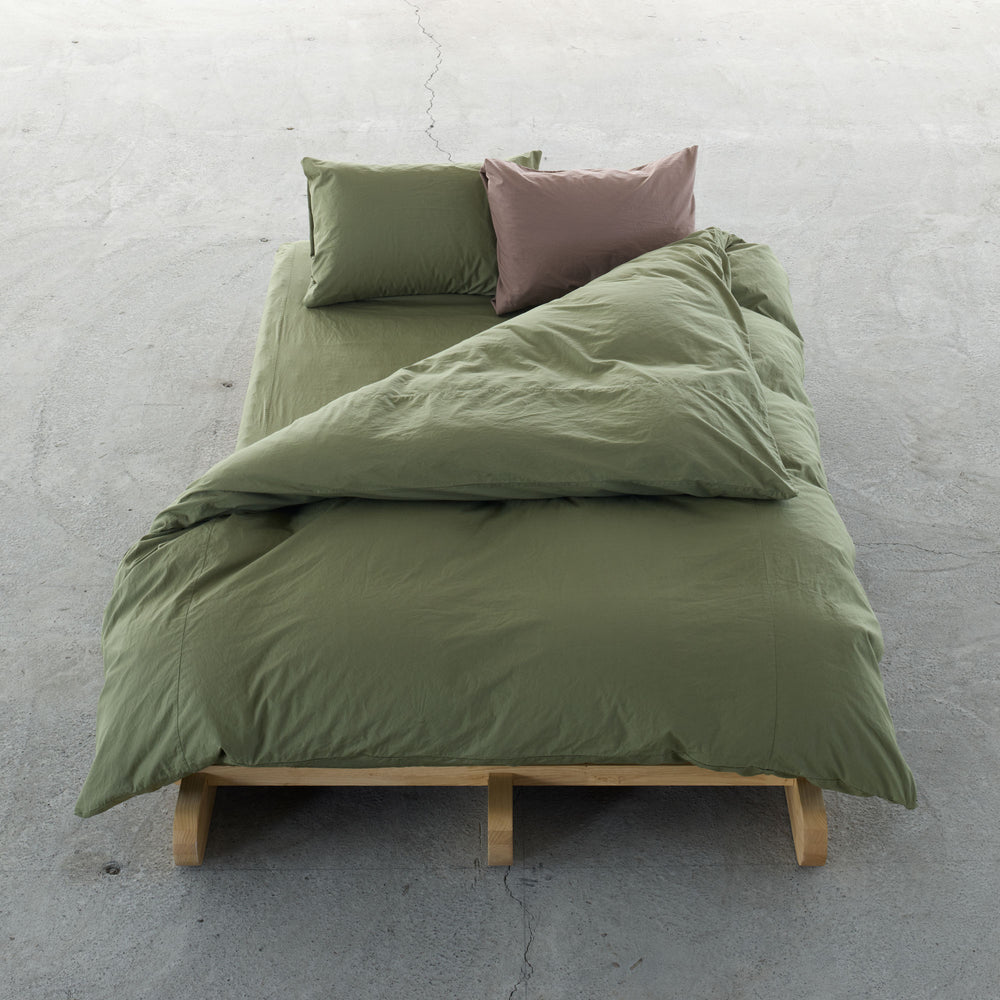 "SHIWA" Cotton Broad Duvet Cover（Moss）｜かけ布団カバー