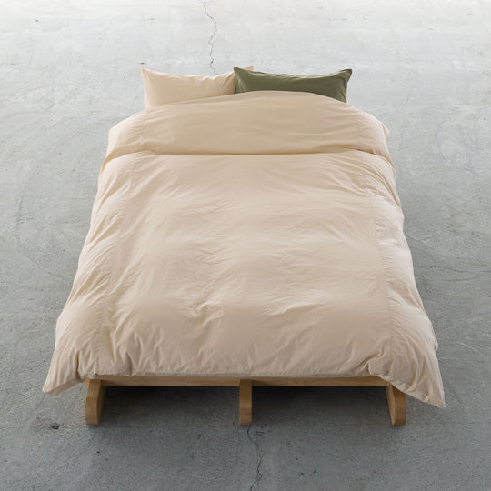 "SHIWA" Cotton Broad Duvet Cover（Sand Beige）｜かけ布団カバー