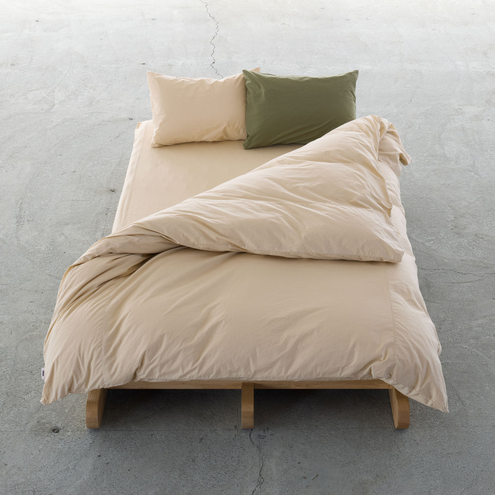 "SHIWA" Cotton Broad Duvet Cover（Sand Beige）｜かけ布団カバー