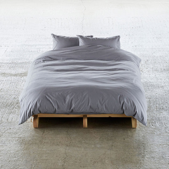 "SHIWA" Cotton Duvet Cover（Light Gray）｜かけ布団カバー