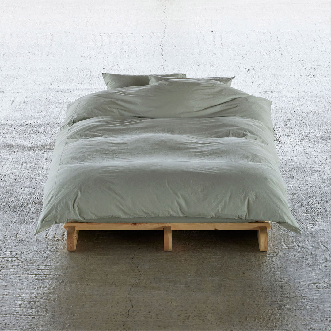 "SHIWA" Cotton Duvet Cover（Khaki）｜かけ布団カバー