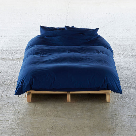 【Limited Edition】"SHIWA" Cotton Duvet Cover（Midnight Blue）｜かけ布団カバー