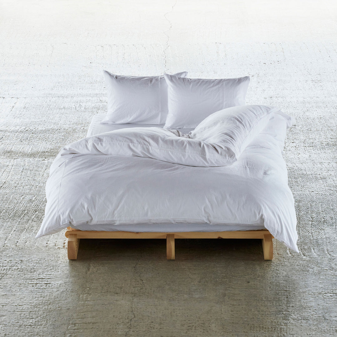 "SHIWA" Cotton Duvet Cover（White）｜かけ布団カバー